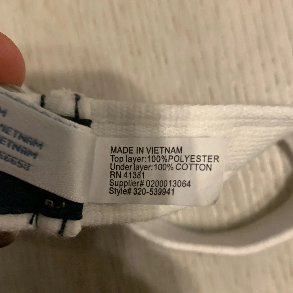 Ralph Lauren Kids Blue White Seersucker Nautical Belted Shorts 9M Preppy Coastal